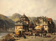 unknow artist European city landscape, street landsacpe, construction, frontstore, building and architecture. 268 oil painting picture wholesale